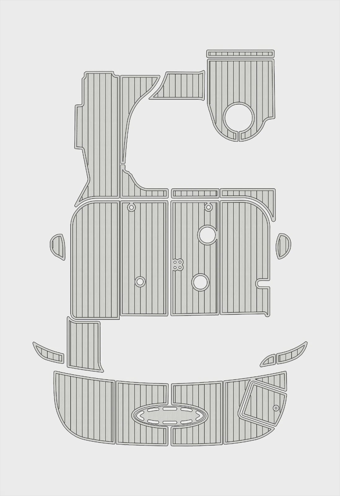 EVA foam boat flooring 2002-2006 Sea Ray 360 Sundancer (14) 1 Kit EVA foam boat flooring 2002-2006 Sea Ray 360 Sundancer