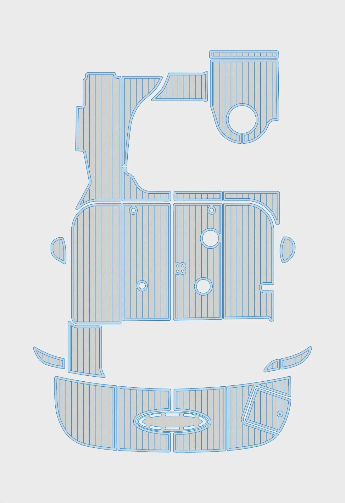 EVA foam boat flooring 2002-2006 Sea Ray 360 Sundancer (15) 1 Kit EVA foam boat flooring 2002-2006 Sea Ray 360 Sundancer