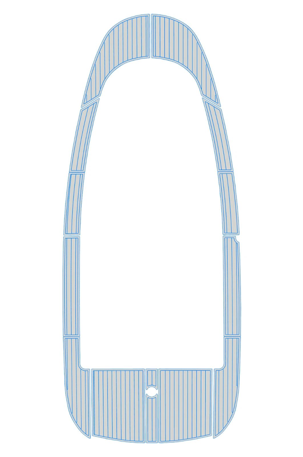 1 kit EVA foam boat flooring 2005-2008 Aquador 28C