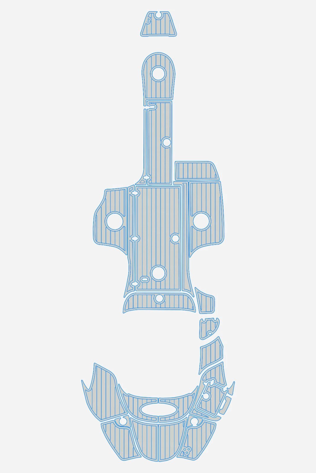 EVA foam boat flooring 2006-2007 Azure AZ238 (10) 1 kit EVA foam boat flooring 2006-2007 Azure AZ238