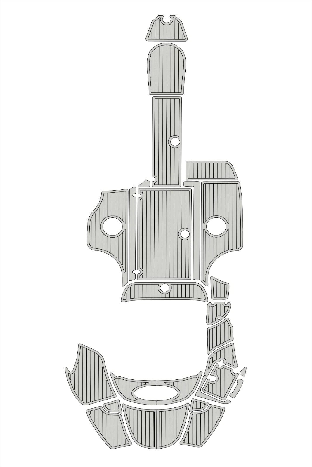 EVA foam boat flooring 2007 Azure AZ228 (13) 1 kit EVA foam boat flooring 2007 Azure AZ228