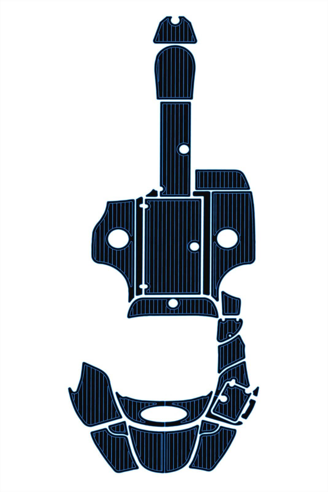 EVA foam boat flooring 2007 Azure AZ228 (3) 1 kit EVA foam boat flooring 2007 Azure AZ228