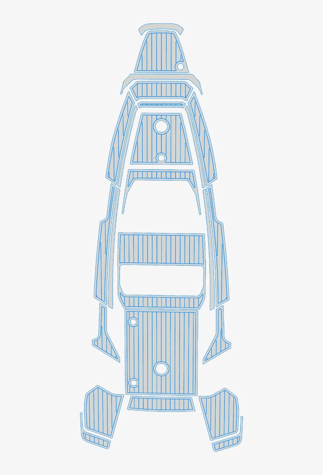 EVA foam boat flooring 2022 Axopar 22 (10) 1 kit EVA foam boat flooring 2022 Axopar 22