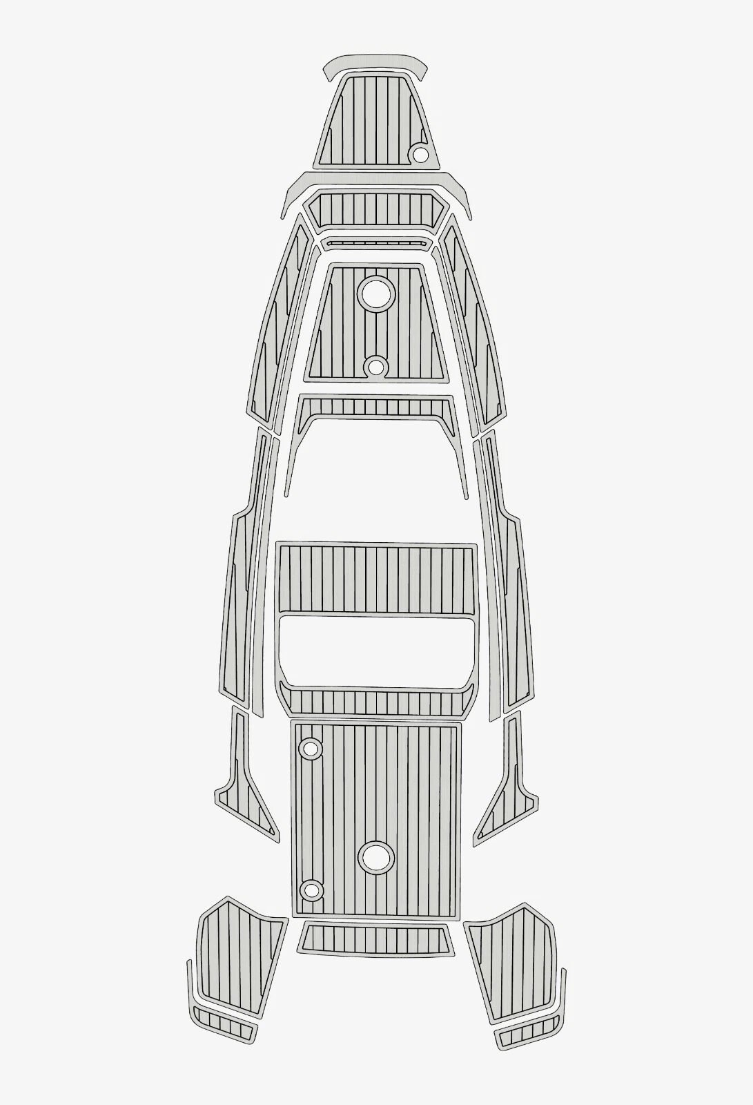 EVA foam boat flooring 2022 Axopar 22 (9) 1 kit EVA foam boat flooring 2022 Axopar 22