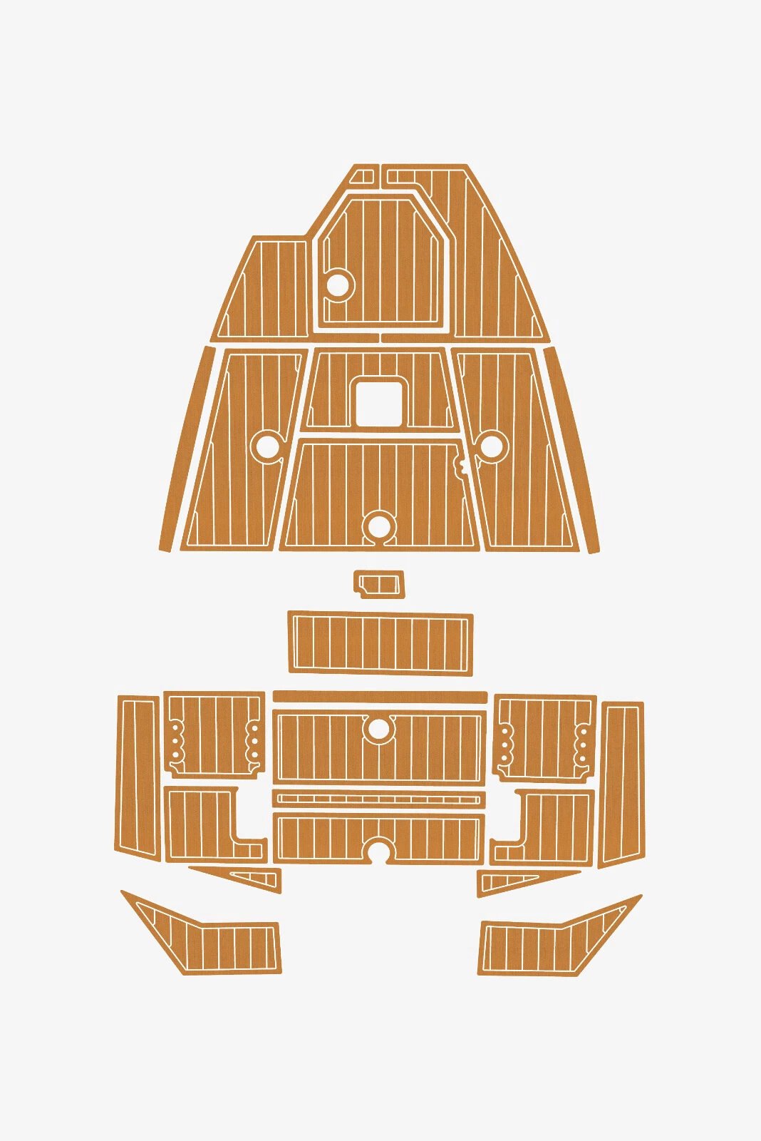 EVA foam deck flooring 2023 Avid 19 FS (11) 1 kit EVA foam deck flooring 2023 Avid 19 FS