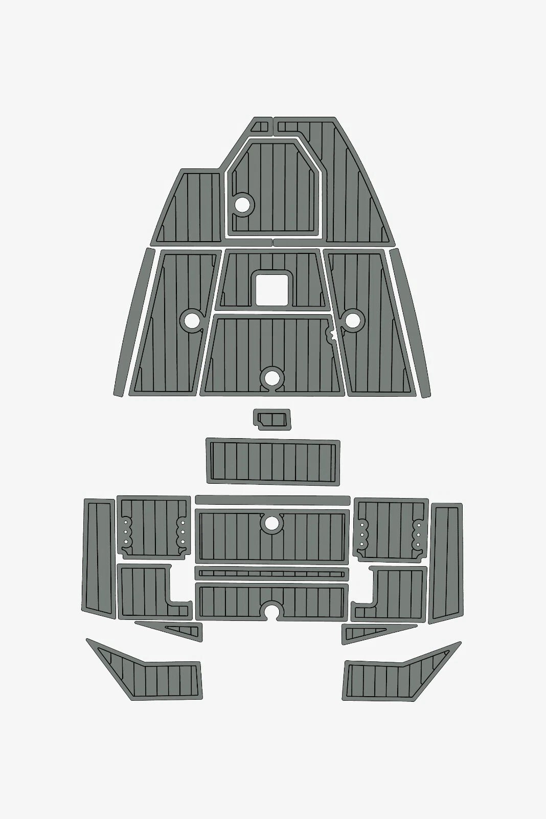 EVA foam deck flooring 2023 Avid 19 FS (13) 1 kit EVA foam deck flooring 2023 Avid 19 FS