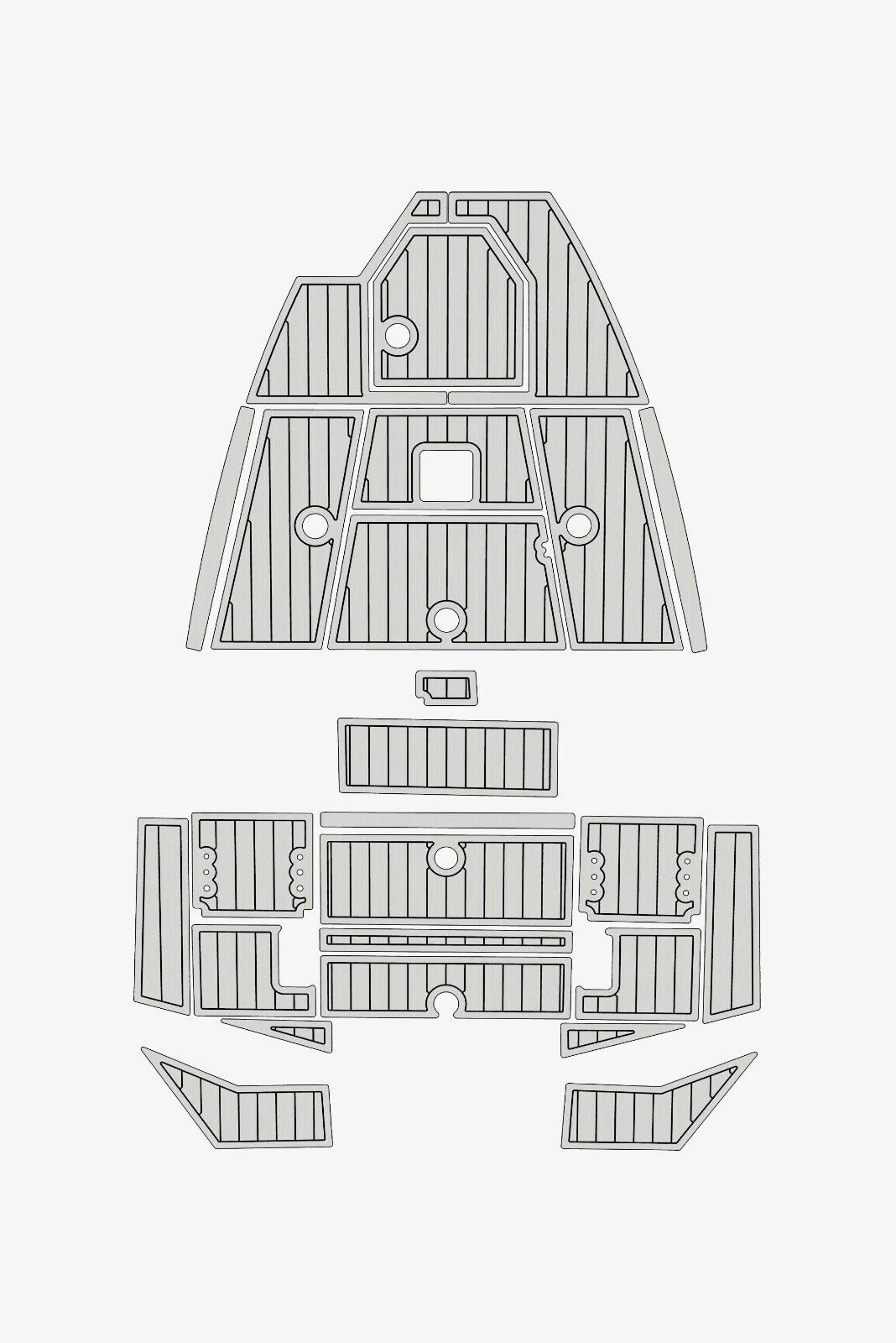 EVA foam deck flooring 2023 Avid 19 FS (15) 1 kit EVA foam deck flooring 2023 Avid 19 FS