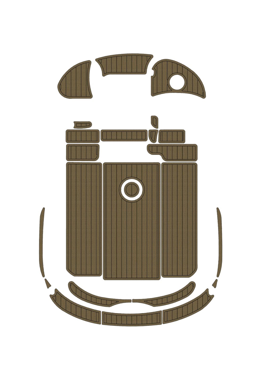 EVA foam faux teak boat flooring 1996-2005 Baja 302 Boss (10) 1 kit EVA foam faux teak boat flooring 1996-2005 Baja 302 Boss