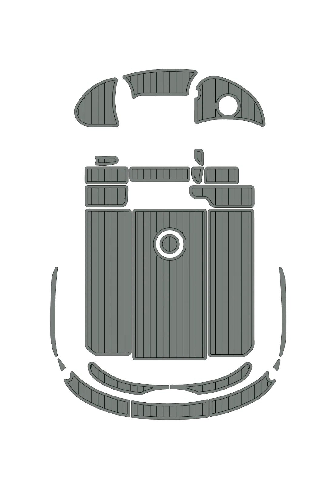 EVA foam faux teak boat flooring 1996-2005 Baja 302 Boss (11) 1 kit EVA foam faux teak boat flooring 1996-2005 Baja 302 Boss