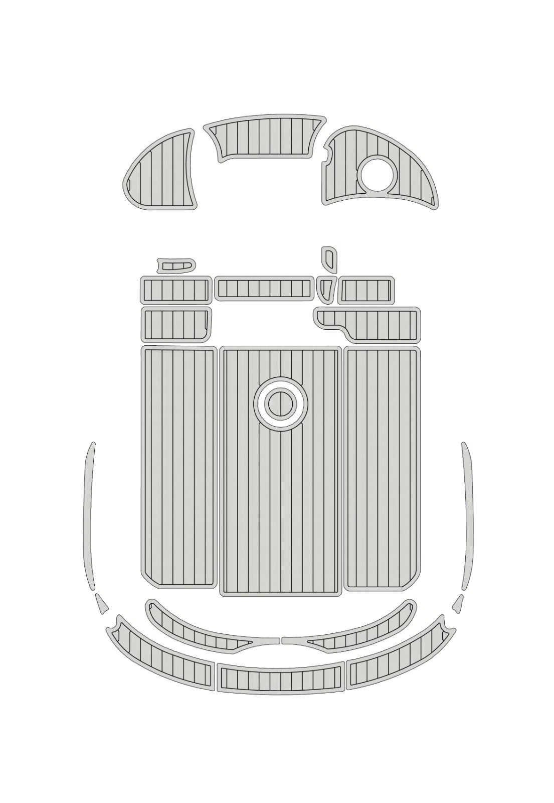 EVA foam faux teak boat flooring 1996-2005 Baja 302 Boss (13) 1 kit EVA foam faux teak boat flooring 1996-2005 Baja 302 Boss