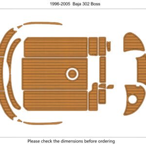 EVA foam faux teak boat flooring 1996-2005 Baja 302 Boss (2) 1 kit EVA foam faux teak boat flooring 1996-2005 Baja 302 Boss
