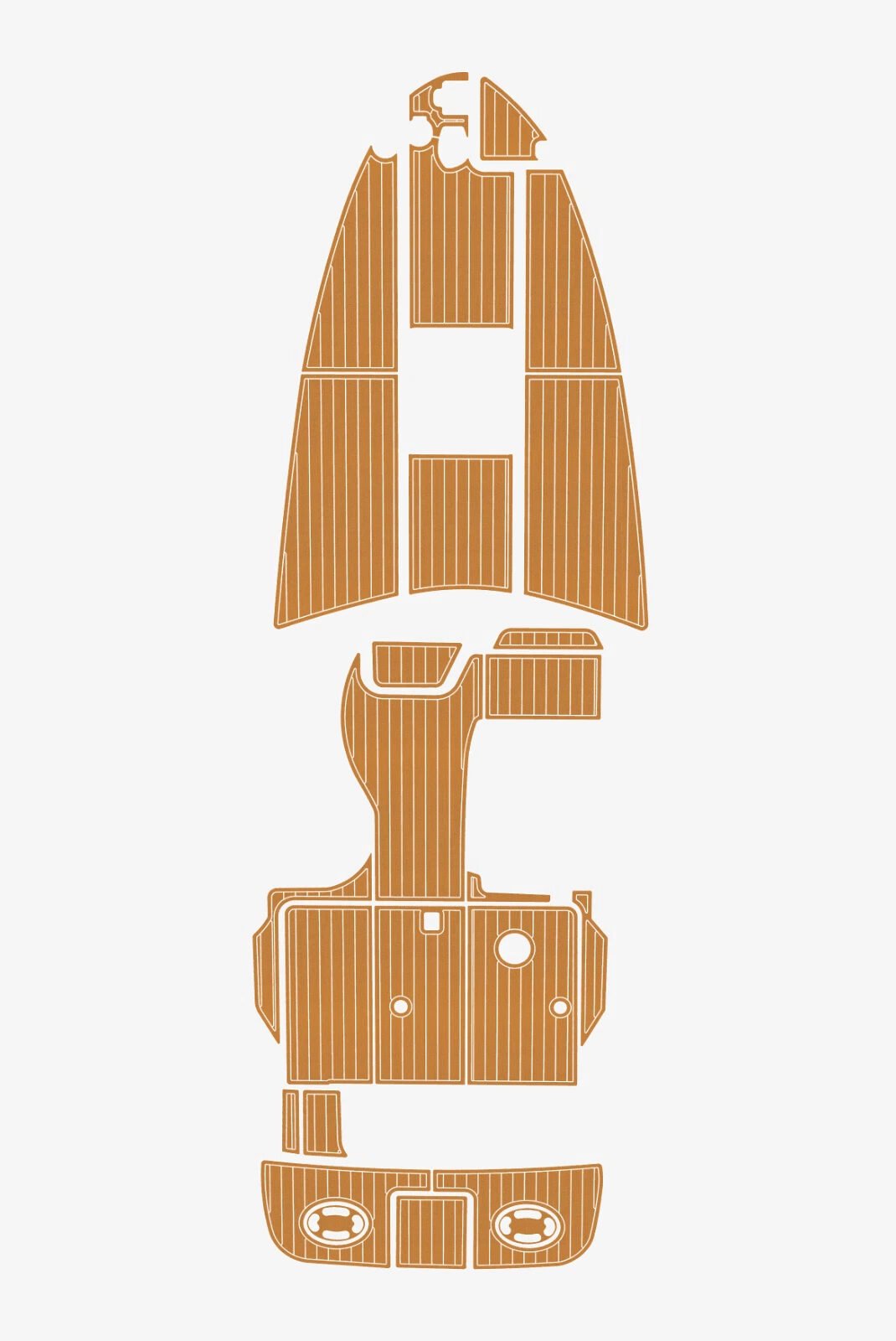 1 Kit EVA foam faux teak boat flooring 1997-1999 Sea Ray 270 sundancer