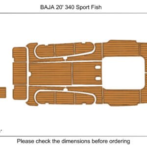 EVA foam faux teak boat flooring 2000-2004 Baja 340 Sport fish (1) 1 kit EVA foam faux teak boat flooring 2000-2004 Baja 340 Sport fish