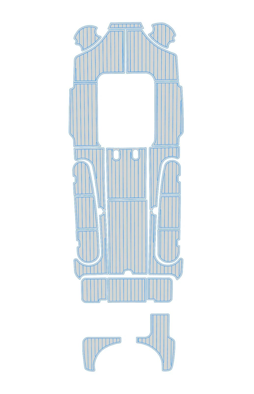 EVA foam faux teak boat flooring 2000-2004 Baja 340 Sport fish (7) 1 kit EVA foam faux teak boat flooring 2000-2004 Baja 340 Sport fish