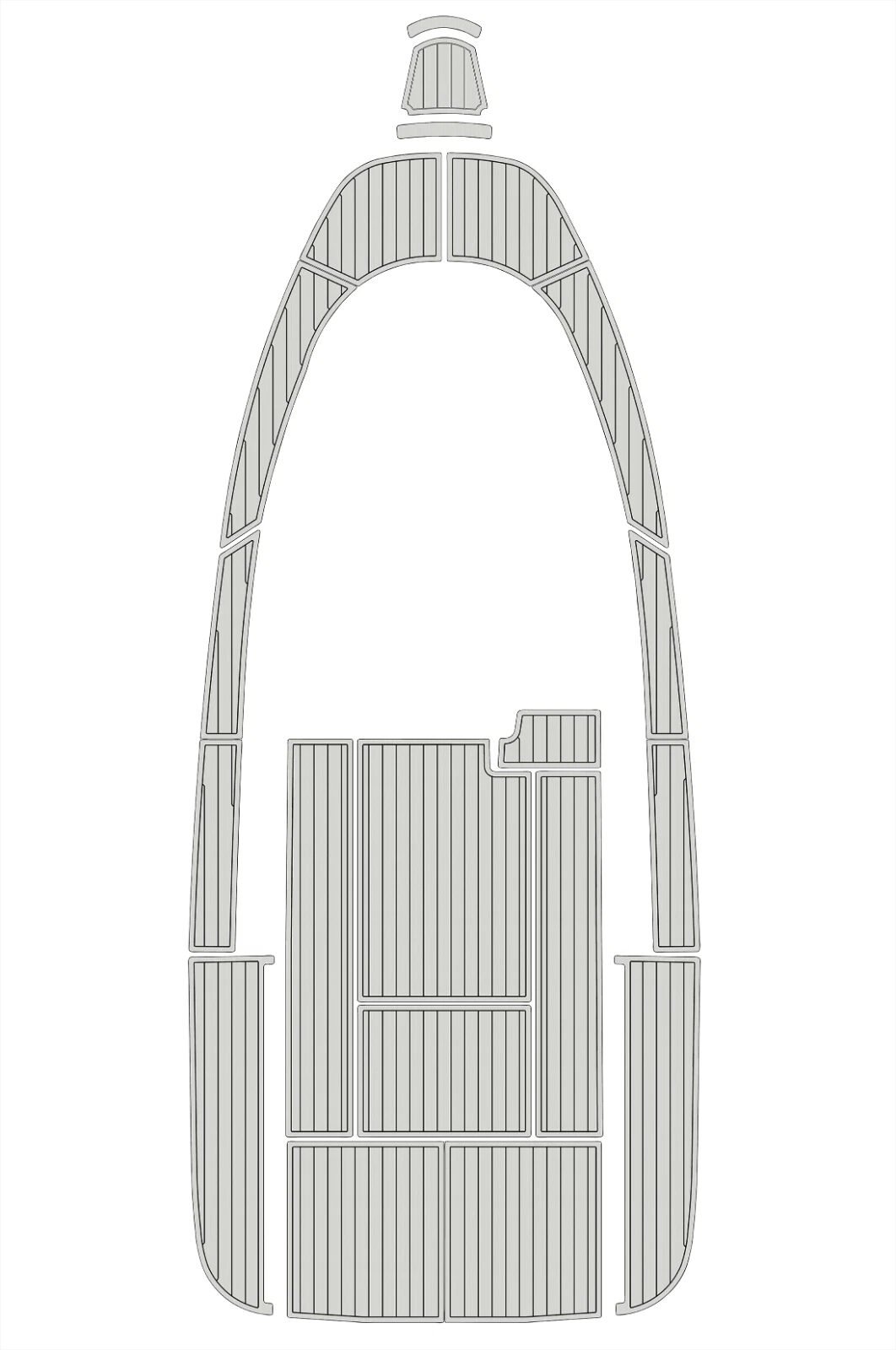 EVA foam faux teak boat flooring 2000-2009 Aquador 25 WA (16) 1 kit EVA foam faux teak boat flooring 2000-2009 Aquador 25 WA