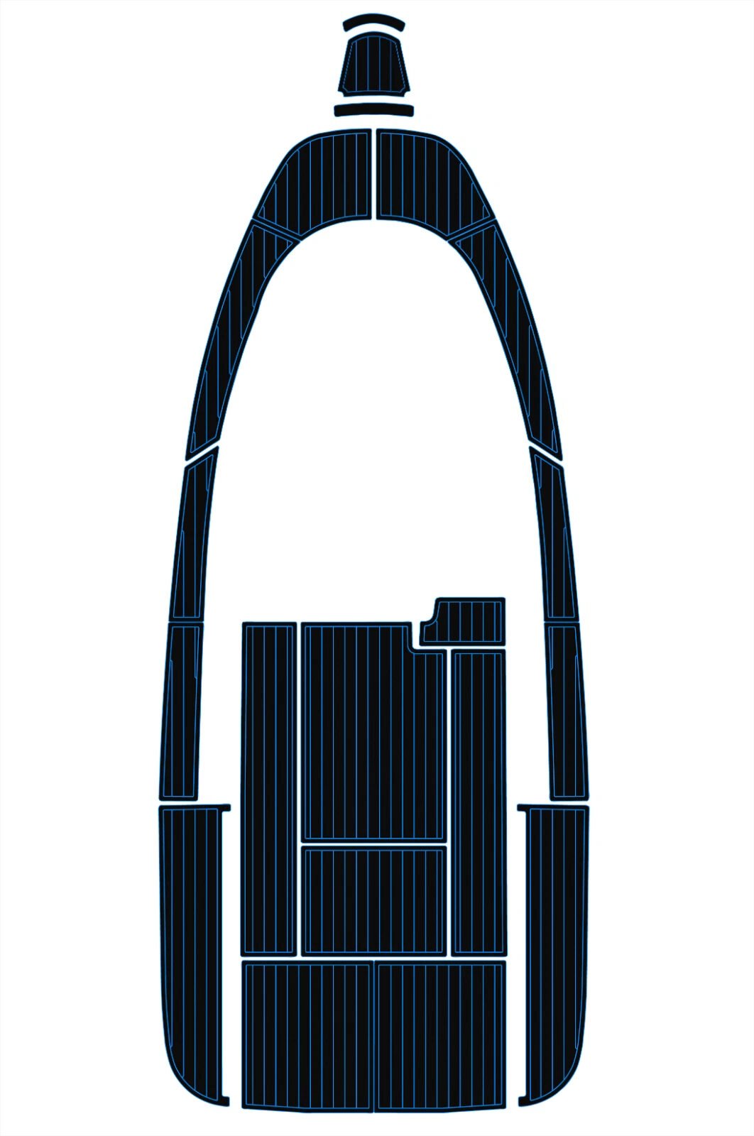 EVA foam faux teak boat flooring 2000-2009 Aquador 25 WA (4) 1 kit EVA foam faux teak boat flooring 2000-2009 Aquador 25 WA