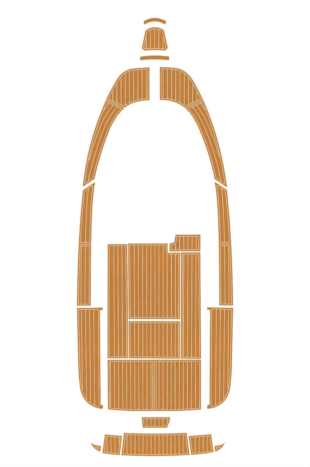 EVA foam faux teak boat flooring 2007-2009 Aquador 25 WAE (11) 1 kit EVA foam faux teak boat flooring 2007-2009 Aquador 25 WAE