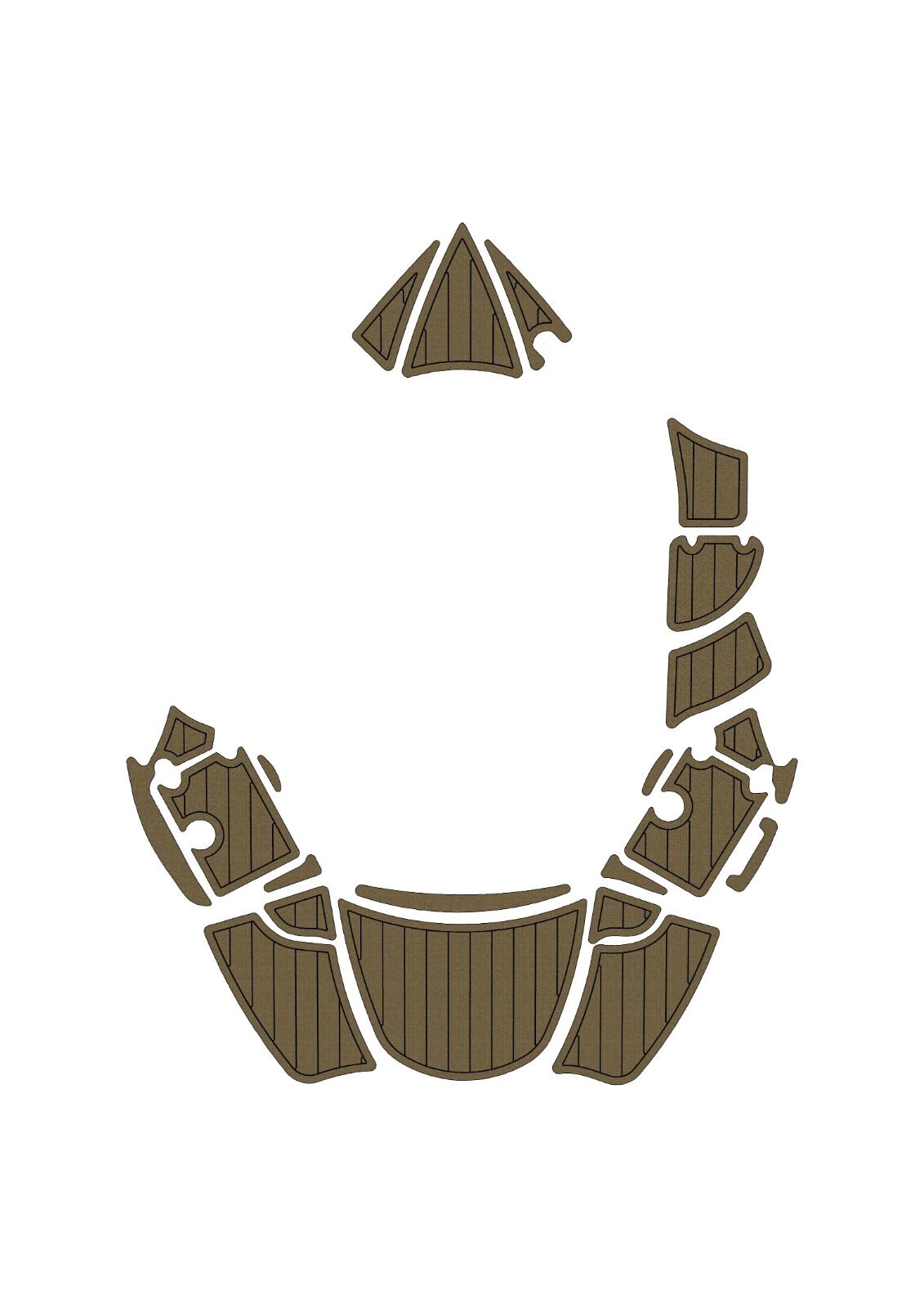 1 kit EVA foam faux teak boat flooring 2008-2011 Azure 298