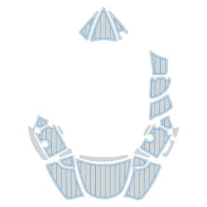 1 kit EVA foam faux teak boat flooring 2008-2011 Azure 298