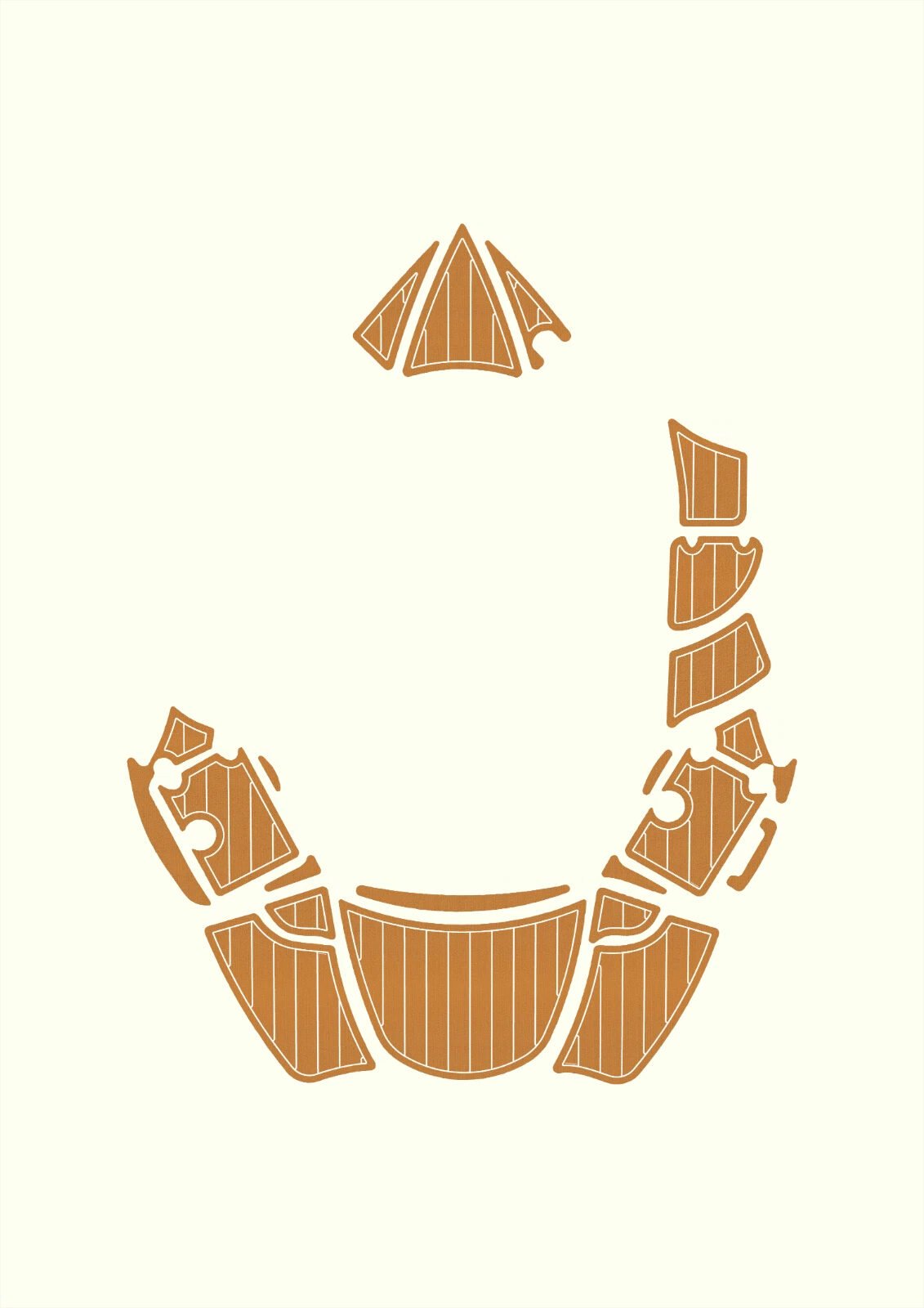 1 kit EVA foam faux teak boat flooring 2008-2011 Azure 298