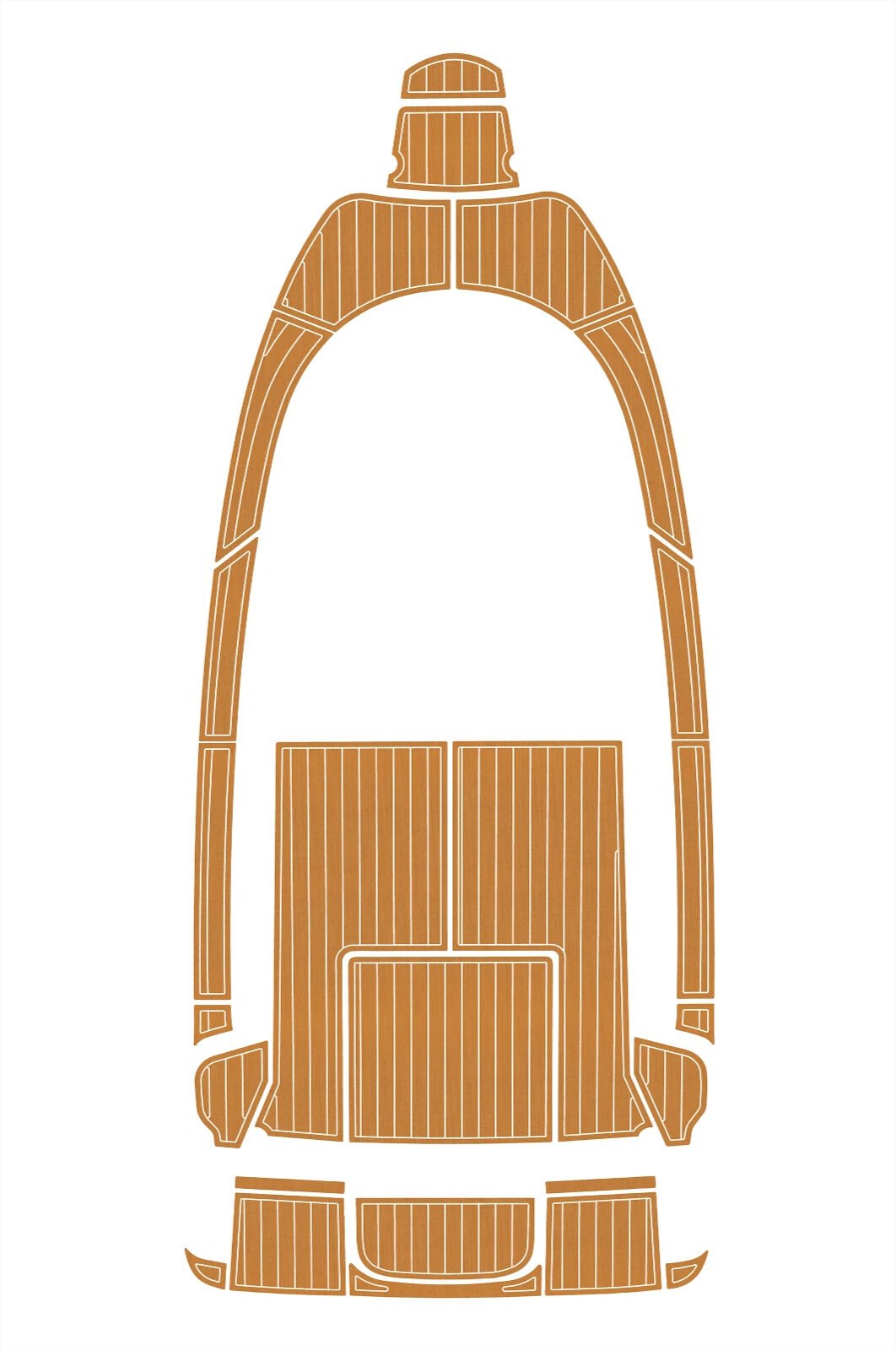 EVA foam faux teak boat flooring 2010 Aquador 21 WAS (11) 1 kit EVA foam faux teak boat flooring 2010 Aquador 21 WAS