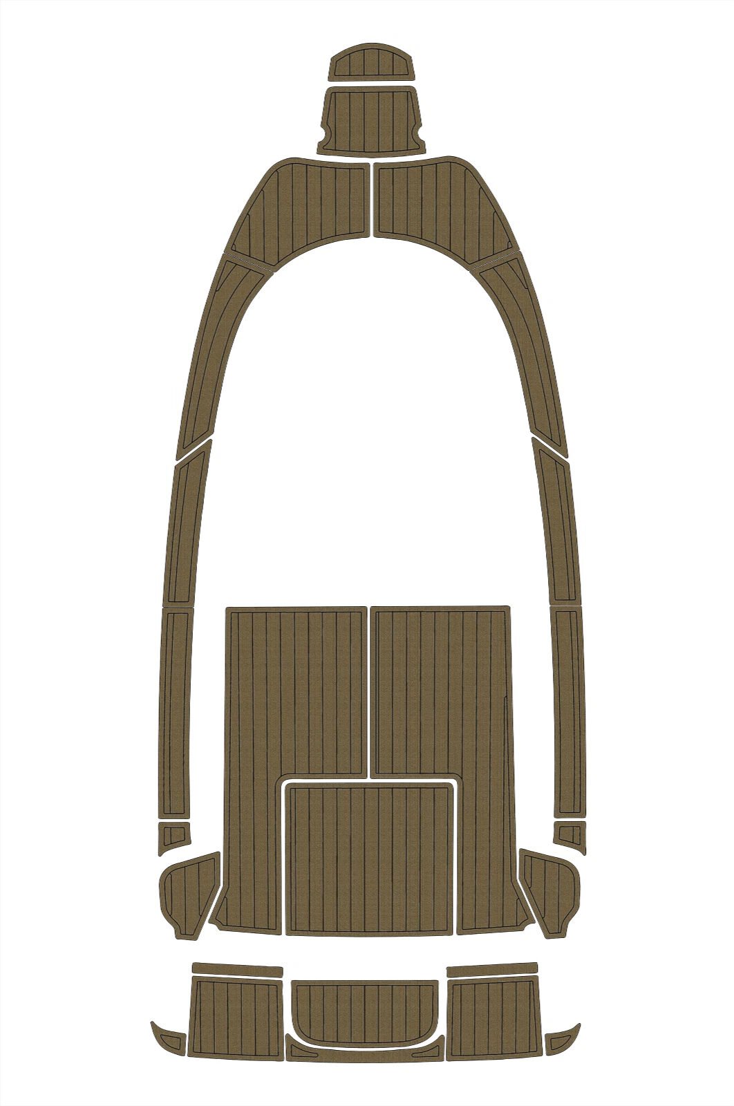 EVA foam faux teak boat flooring 2010 Aquador 21 WAS (12) 1 kit EVA foam faux teak boat flooring 2010 Aquador 21 WAS