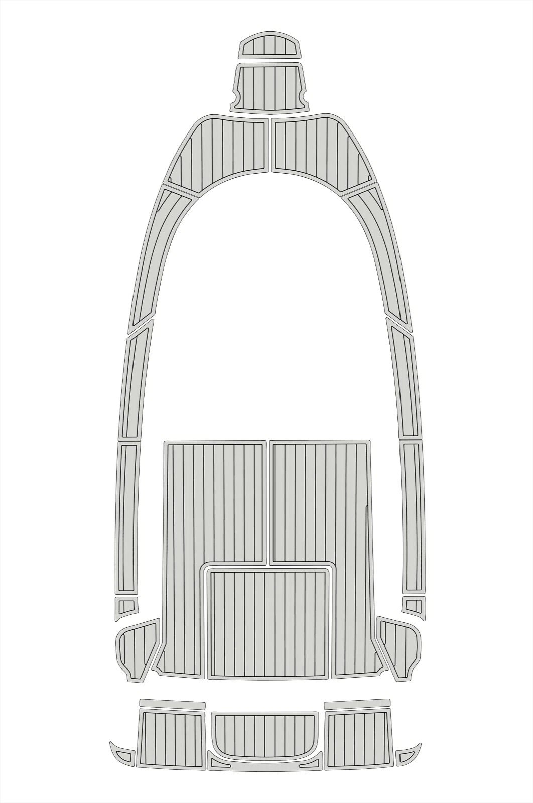 EVA foam faux teak boat flooring 2010 Aquador 21 WAS (16) 1 kit EVA foam faux teak boat flooring 2010 Aquador 21 WAS