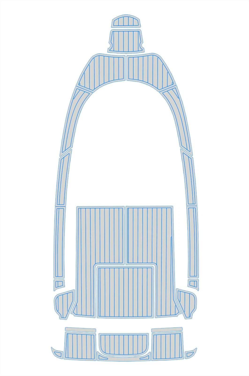 EVA foam faux teak boat flooring 2010 Aquador 21 WAS (17) 1 kit EVA foam faux teak boat flooring 2010 Aquador 21 WAS