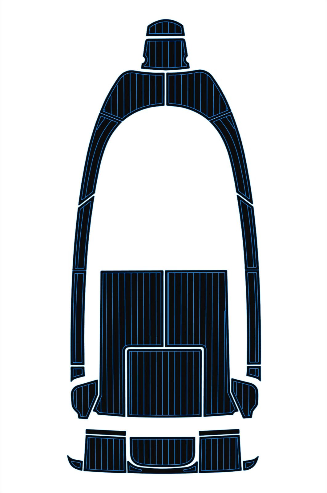 EVA foam faux teak boat flooring 2010 Aquador 21 WAS (4) 1 kit EVA foam faux teak boat flooring 2010 Aquador 21 WAS