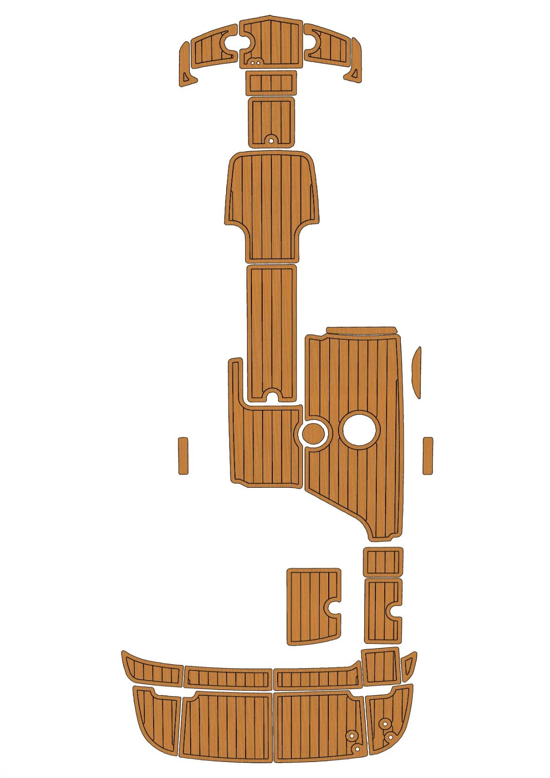 1 kit EVA foam faux teak boat flooring 2015-2018 Batliner 195