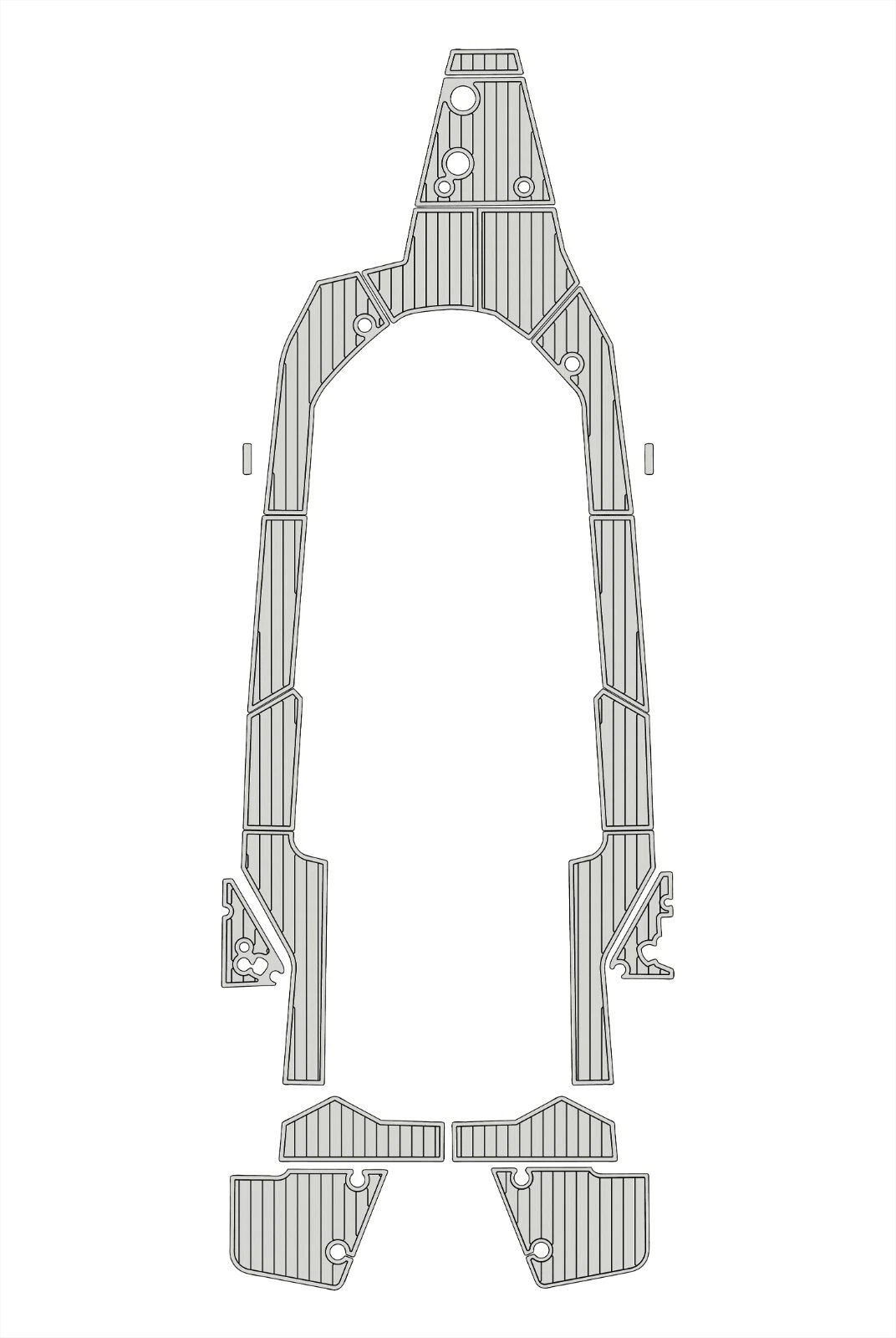 EVA foam faux teak boat flooring 2023 Axopar 28 (16) 1 kit EVA foam faux teak boat flooring 2023 Axopar 28
