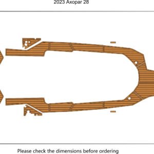 EVA foam faux teak boat flooring 2023 Axopar 28 (2) 1 kit EVA foam faux teak boat flooring 2023 Axopar 28