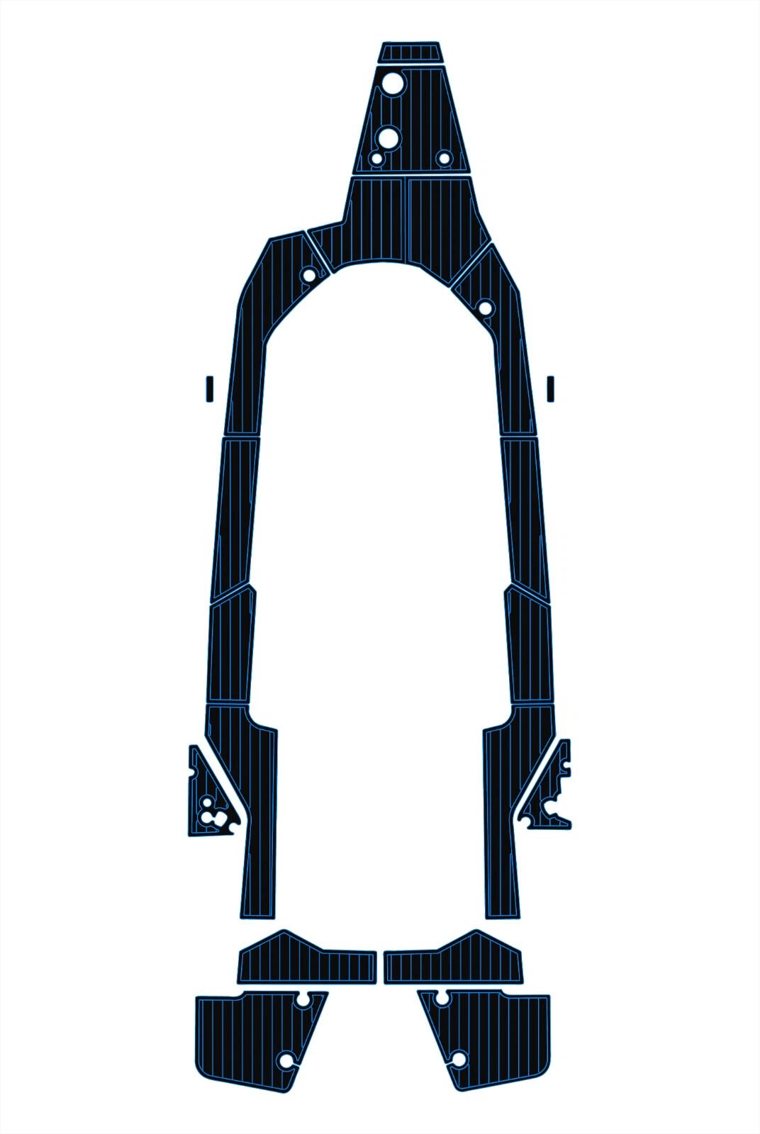 EVA foam faux teak boat flooring 2023 Axopar 28 (4) 1 kit EVA foam faux teak boat flooring 2023 Axopar 28