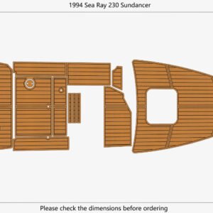 1 kit EVA foam faux teak deck flooring 1994 Sea Ray 230 Sundancer