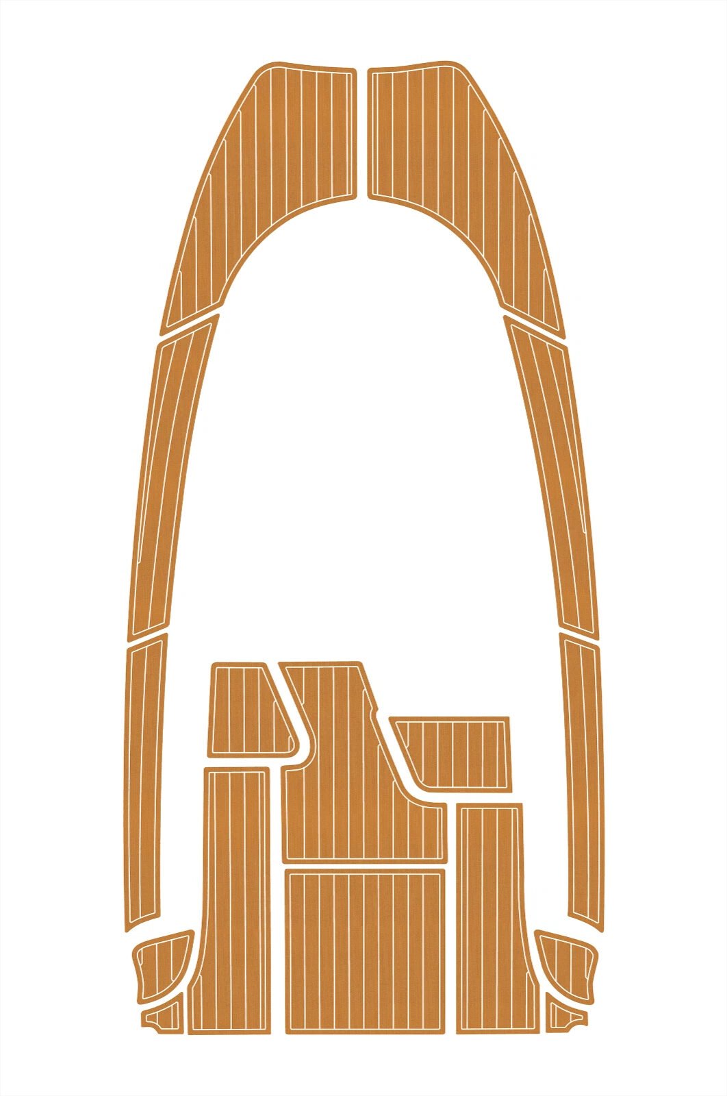 1 kit EVA foam faux teak deck flooring 2004-2009 Aquador 23 WA