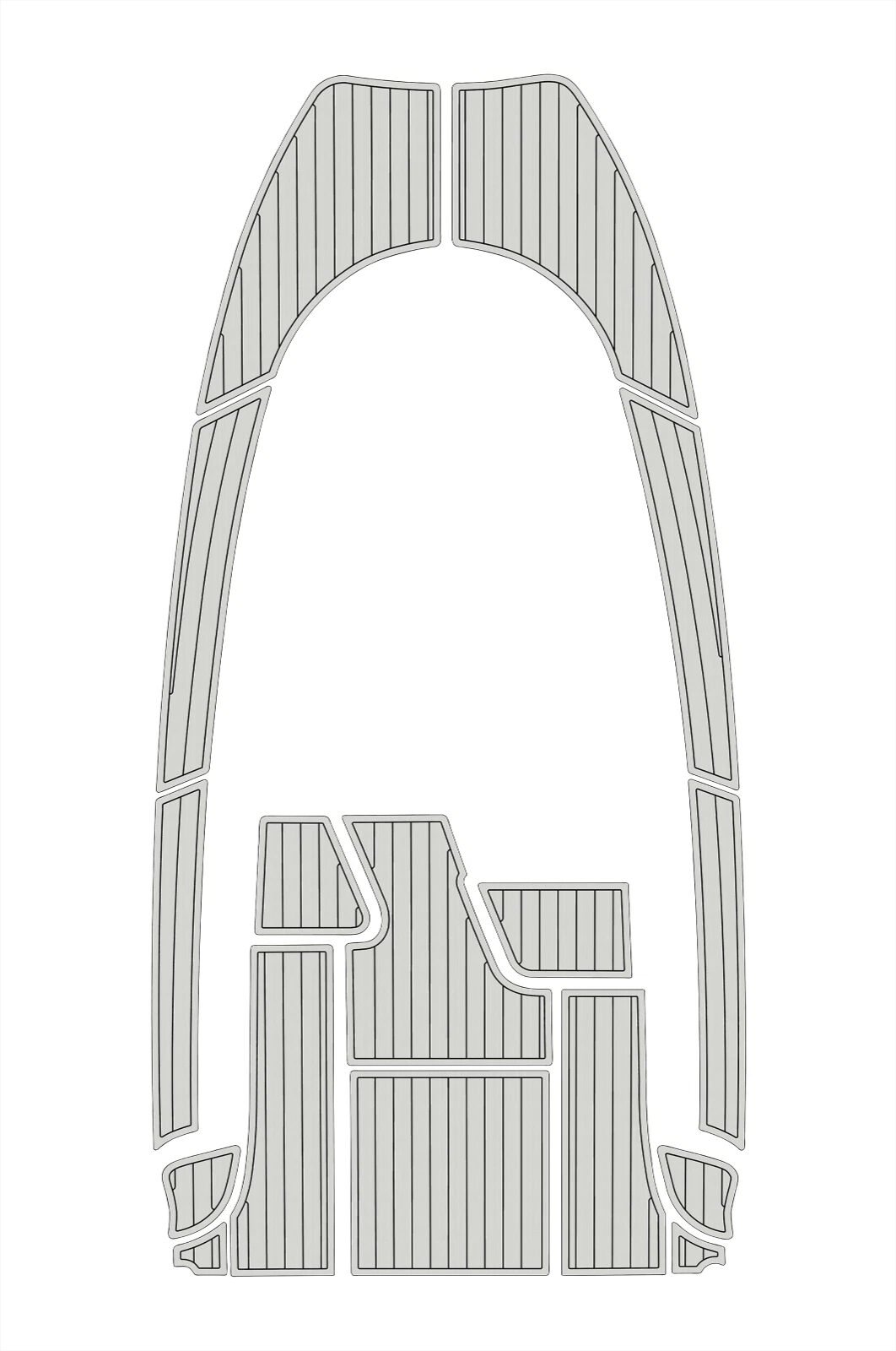 1 kit EVA foam faux teak deck flooring 2004-2009 Aquador 23 WA