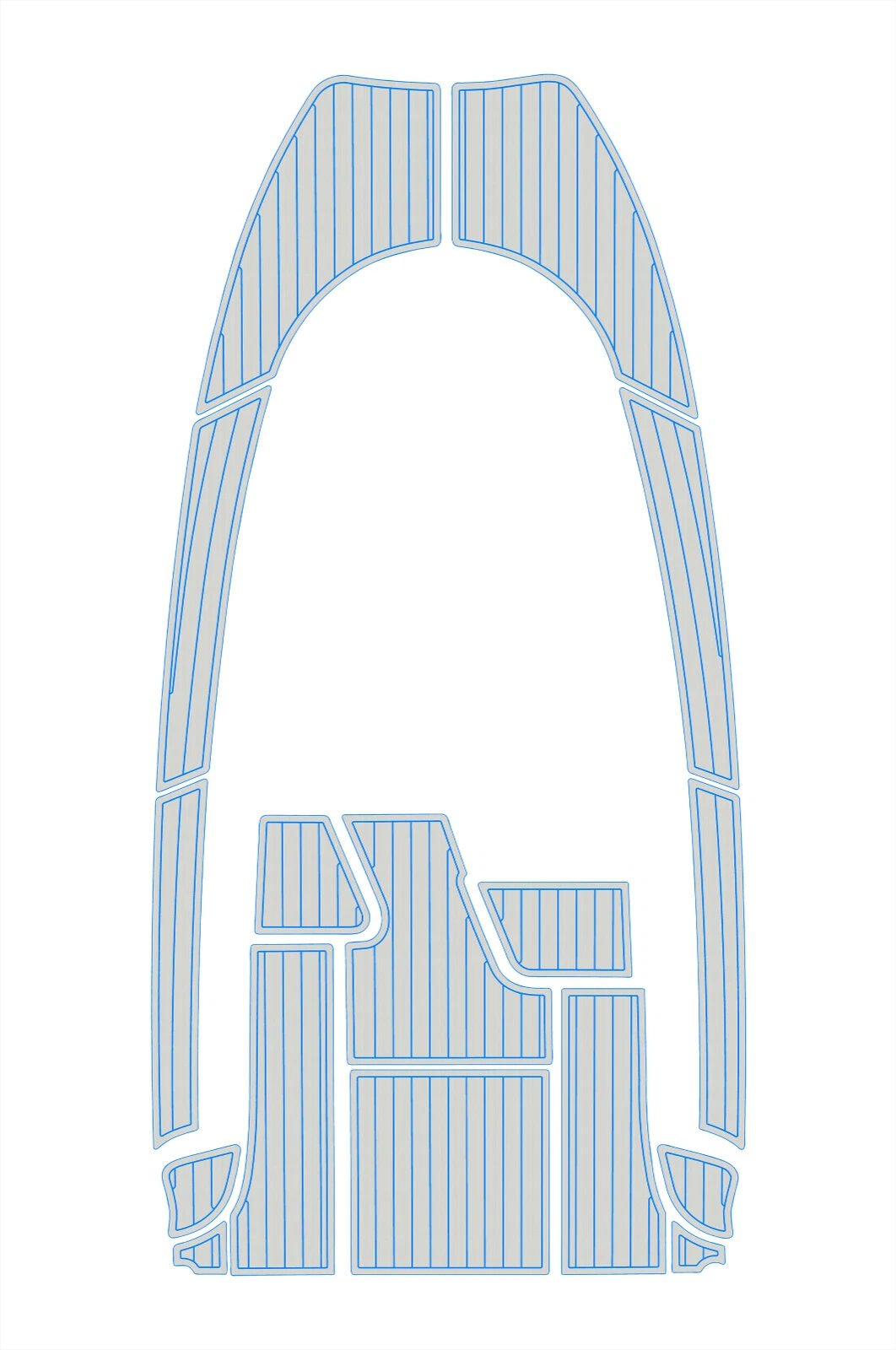 1 kit EVA foam faux teak deck flooring 2004-2009 Aquador 23 WA