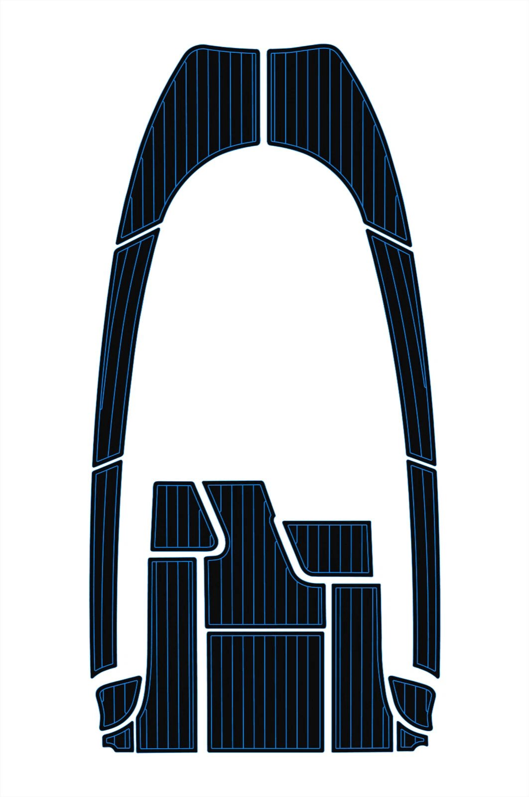 1 kit EVA foam faux teak deck flooring 2004-2009 Aquador 23 WA