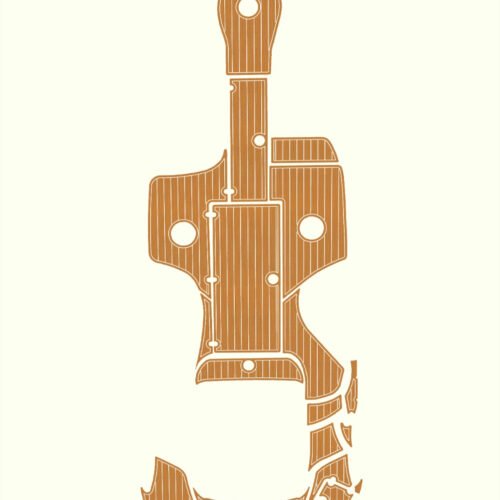 1 kit EVA foam faux teak deck flooring 2004-2009 Azure 240