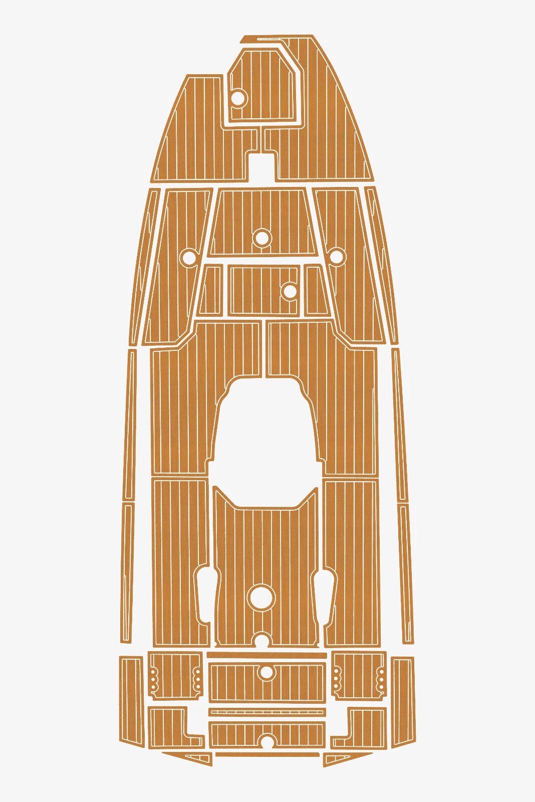 1 kit EVA foam faux teak deck flooring 2020-2023 Avid 21 FS