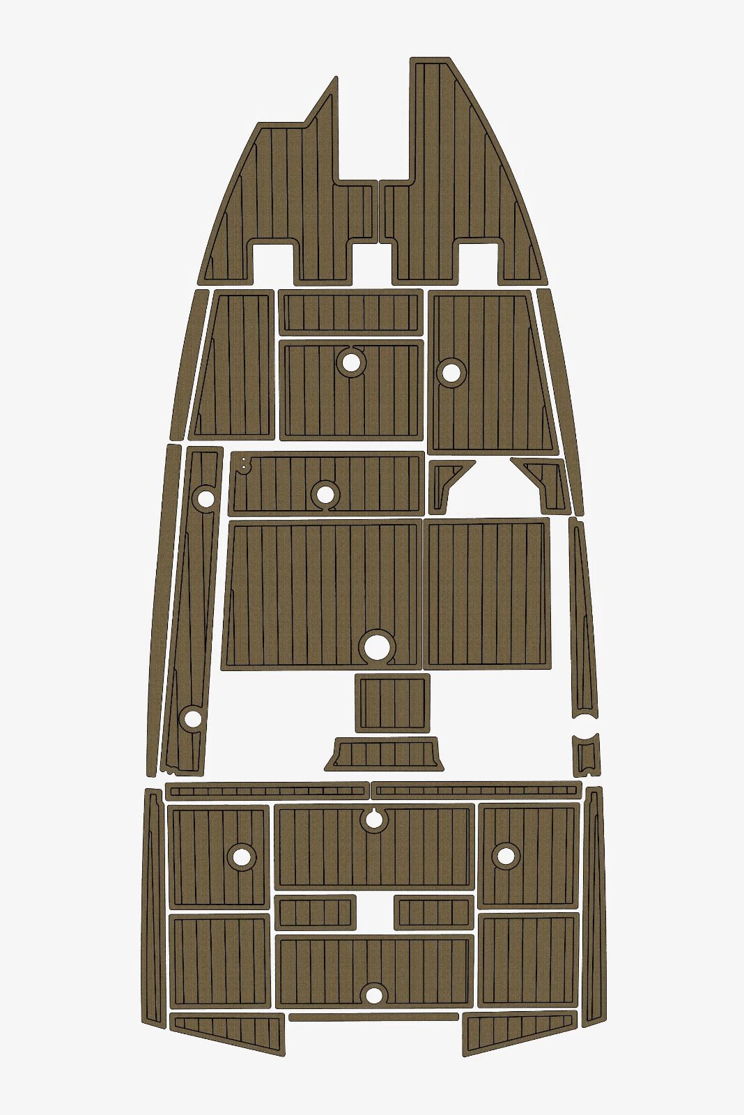 EVA foam faux teak deck flooring 2023 Avid 18XC (12) 1 kit EVA foam faux teak deck flooring 2023 Avid 18XC