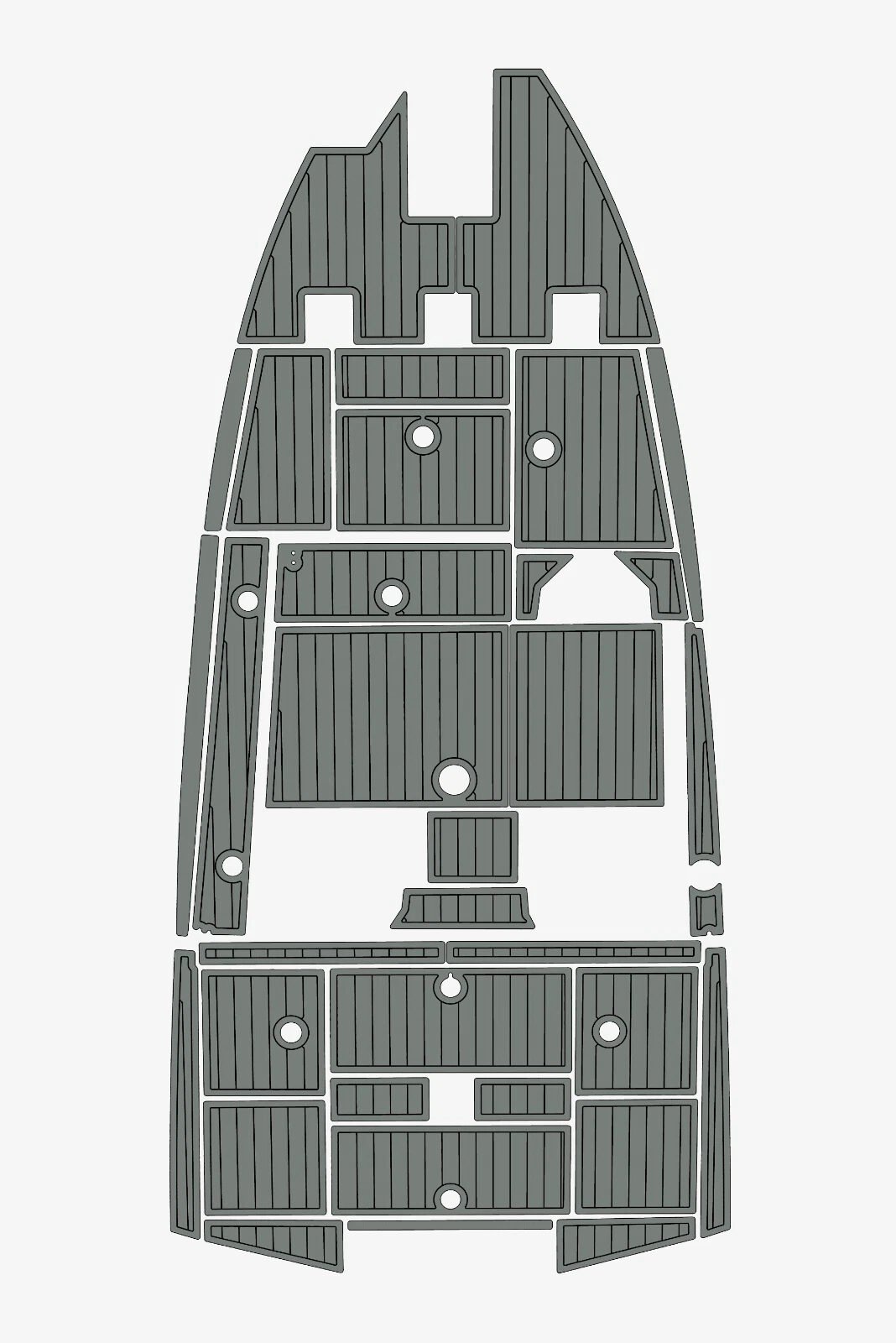 EVA foam faux teak deck flooring 2023 Avid 18XC (13) 1 kit EVA foam faux teak deck flooring 2023 Avid 18XC