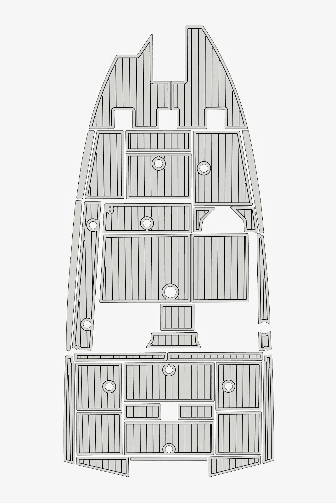 EVA foam faux teak deck flooring 2023 Avid 18XC (15) 1 kit EVA foam faux teak deck flooring 2023 Avid 18XC