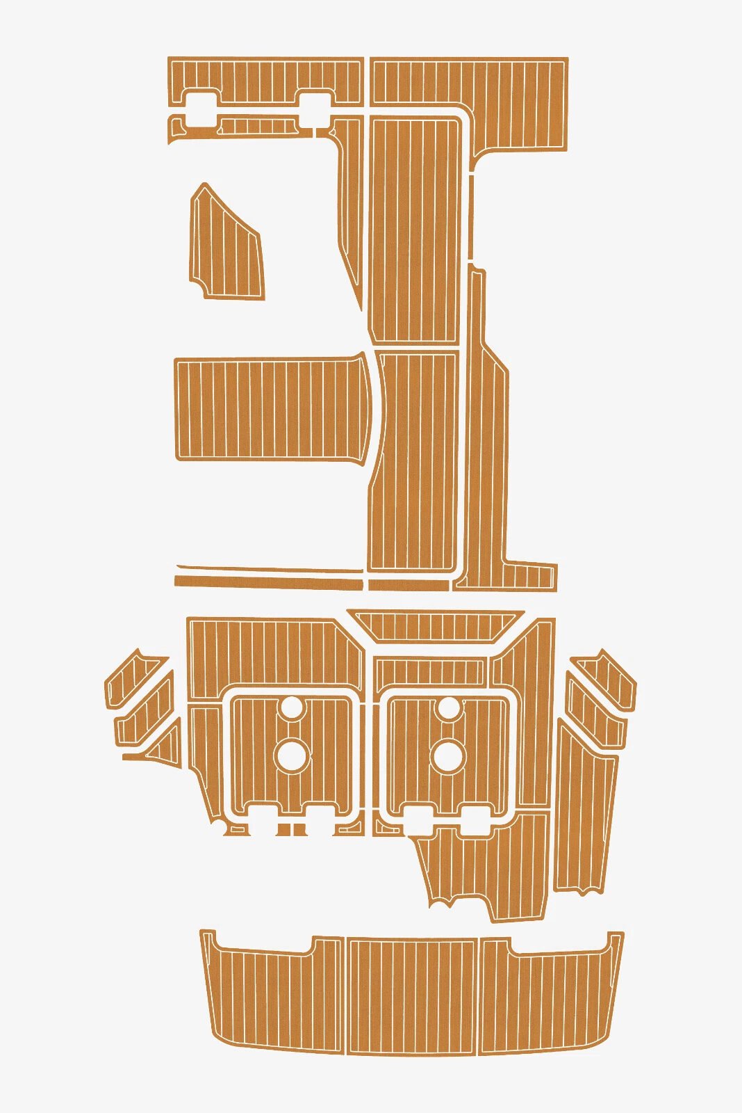 1 kit EVA foam faux teak deck flooring Back Covre 34