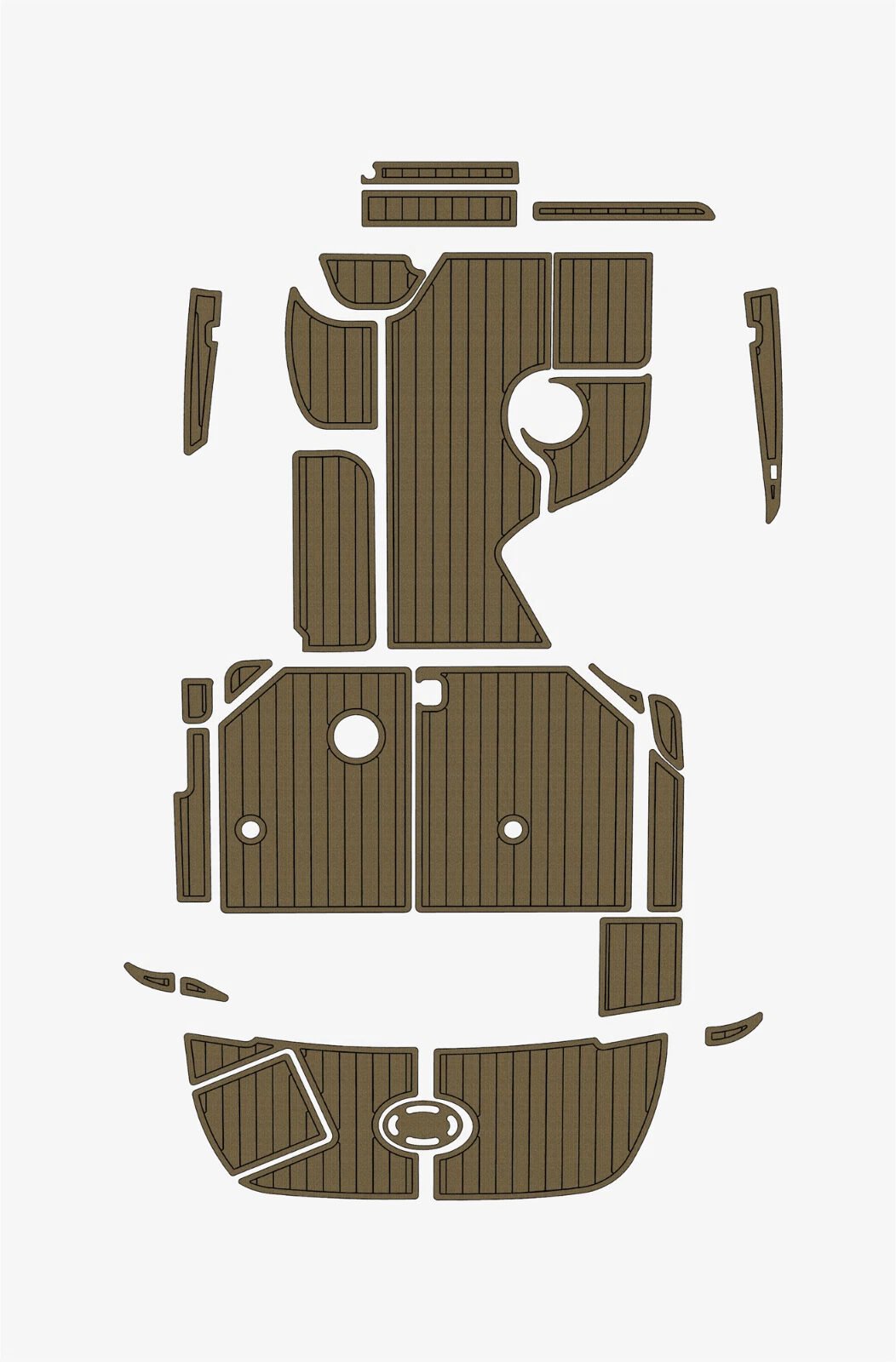 EVA foam faux teak flooring 2001-2005 Sea Ray 280 Sundancer (5) 1 Kit EVA foam faux teak flooring 2001-2005 Sea Ray 280 Sundancer