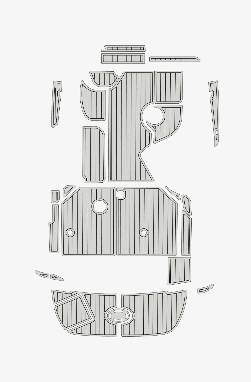 EVA foam faux teak flooring 2001-2005 Sea Ray 280 Sundancer (8) 1 Kit EVA foam faux teak flooring 2001-2005 Sea Ray 280 Sundancer