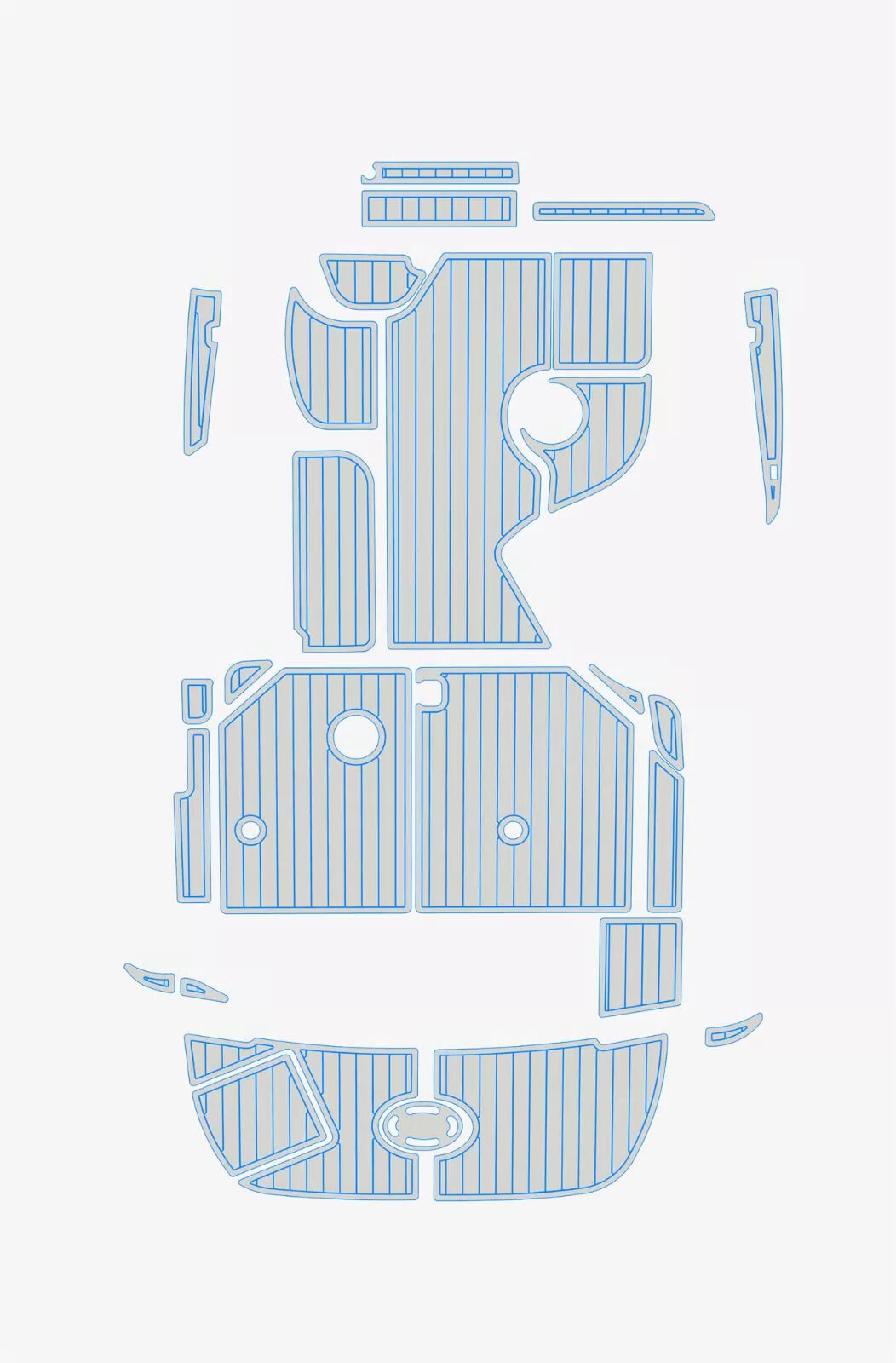 EVA foam faux teak flooring 2001-2005 Sea Ray 280 Sundancer (9) 1 Kit EVA foam faux teak flooring 2001-2005 Sea Ray 280 Sundancer