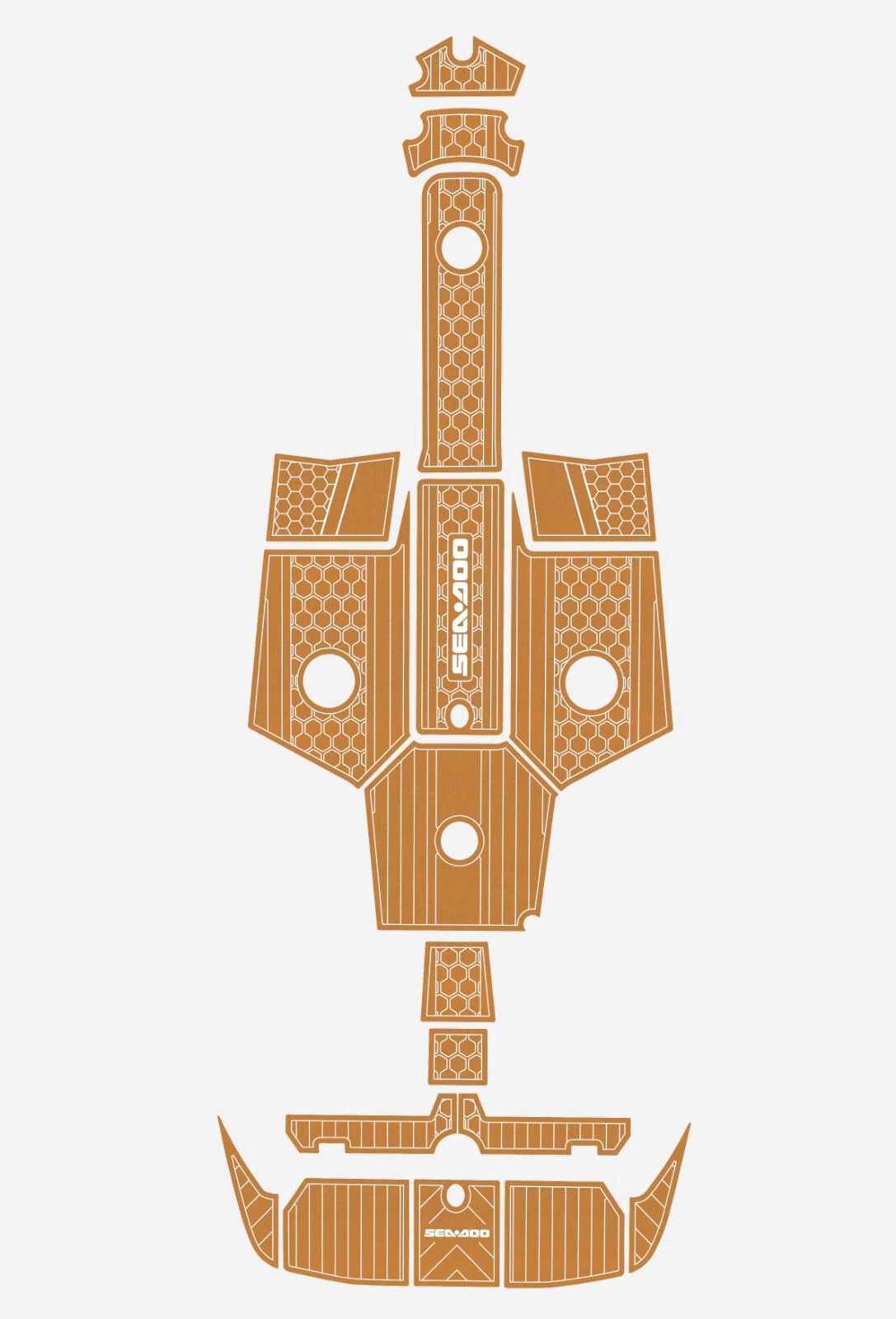 EVA foam faux teak flooring 2006-2012 Sea Doo 210 Challenger (2) 1 kit EVA foam faux teak flooring 2006-2012 Sea Doo 210 Challenger