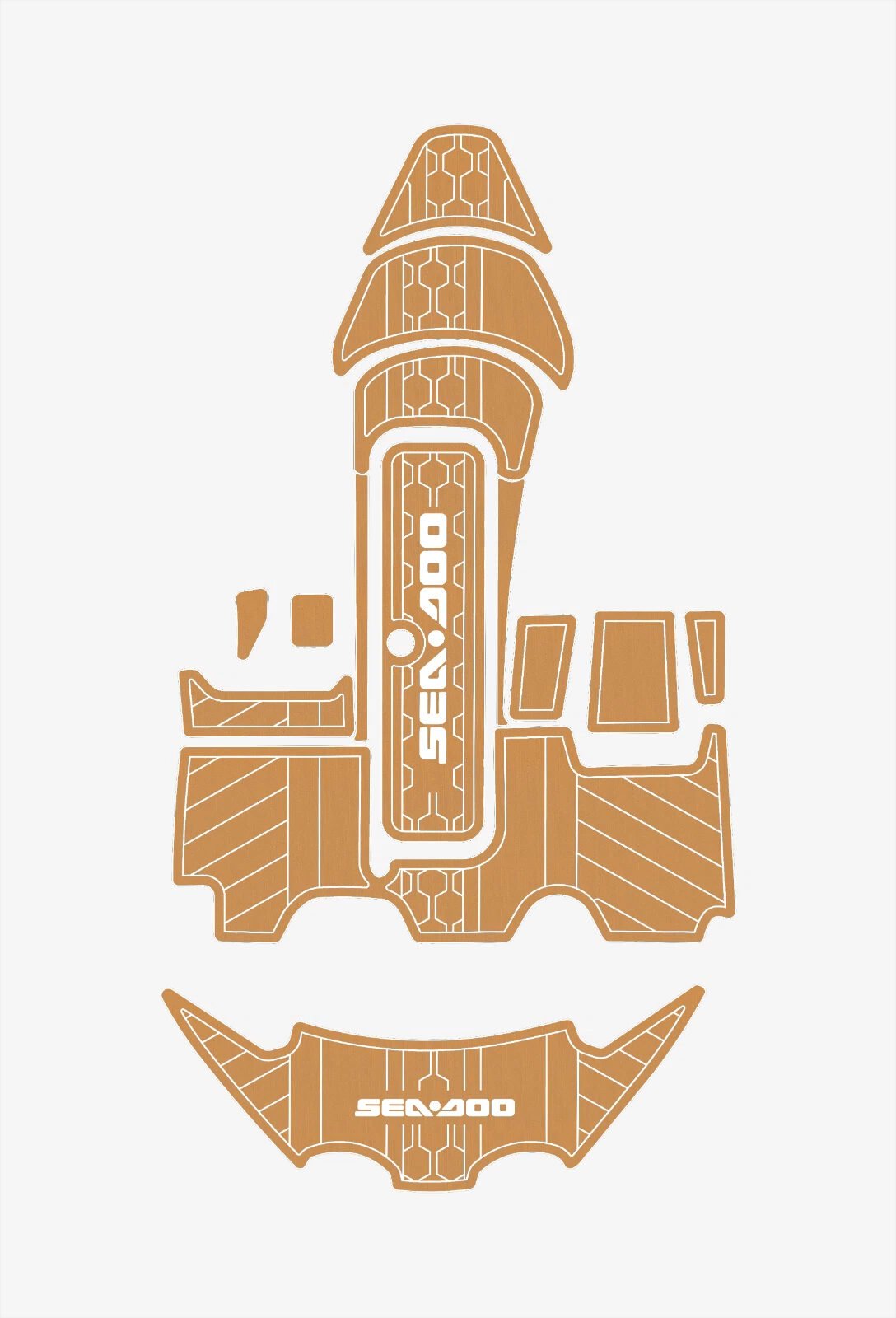 1 kit EVA foam faux teak flooring 2007-2012 Sea Doo 150