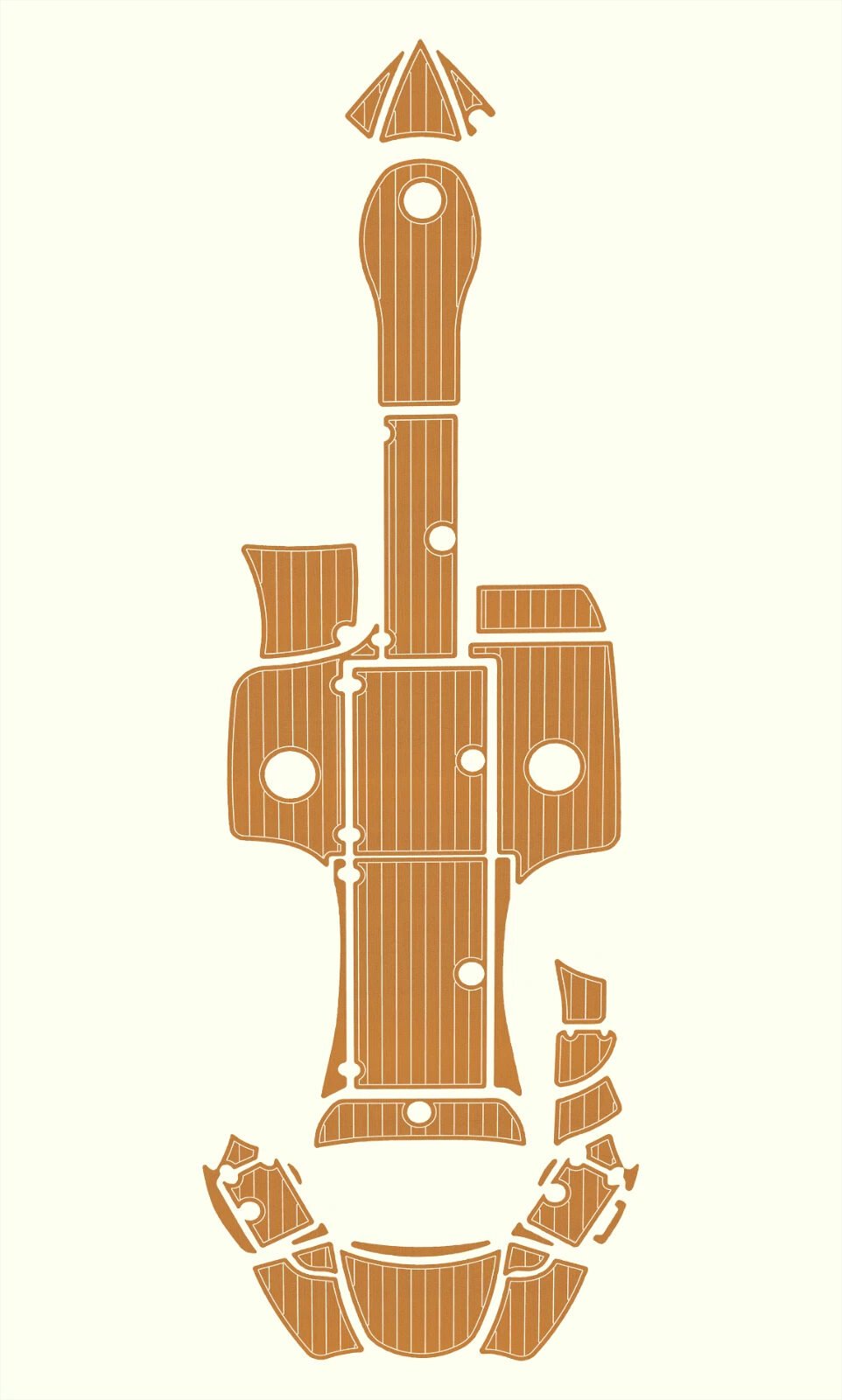 EVA foam faux teak marine floor 2008-2011 Azure 298 (4) 1 kit EVA foam faux teak marine floor 2008-2011 Azure 298